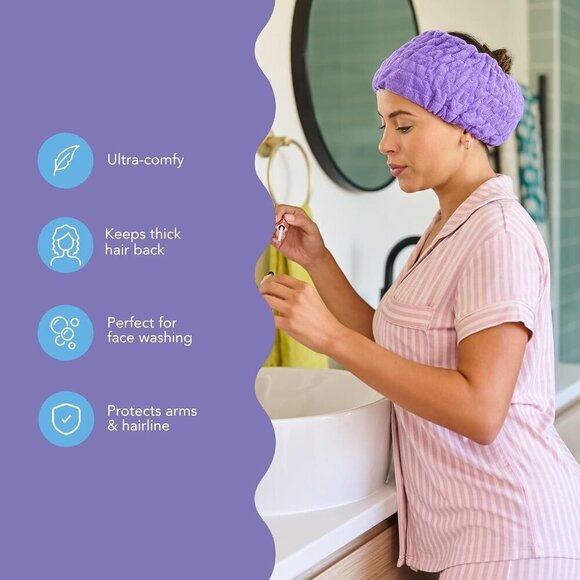 Headbands & Wristbands Set Cotton All Hair Types Perfect for Beauty Routine main image 6
